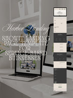 Harbor Landing Showit Template | One Page | Service Provider  | Virtual Assistant | Coach Website